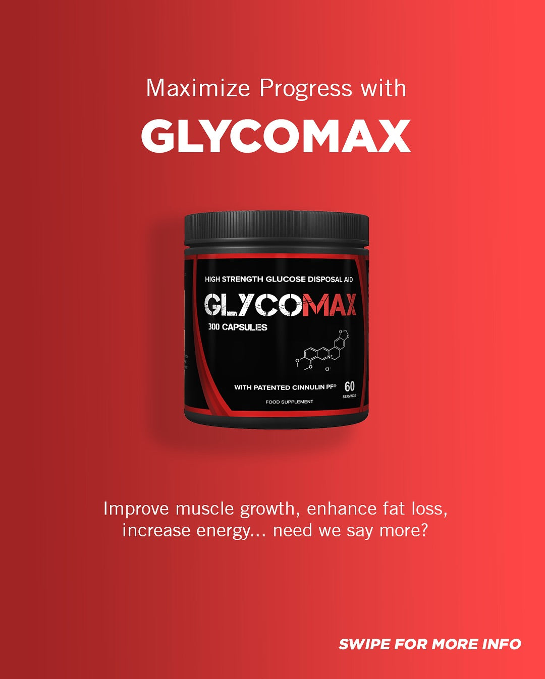 GlycoMAX - improve muscle growth, enhance fat loss, increase energy | Strom NZ