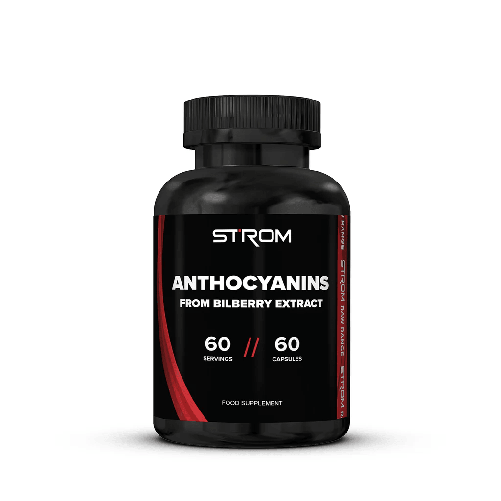 Bilberry Anthocyanins 100mg - Antioxidant - Strom Sports New Zealand