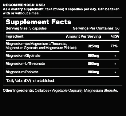 Full Spectrum Magnesium // Glycinate, Threonate, Pidolate - Essentials - Strom Sports New Zealand