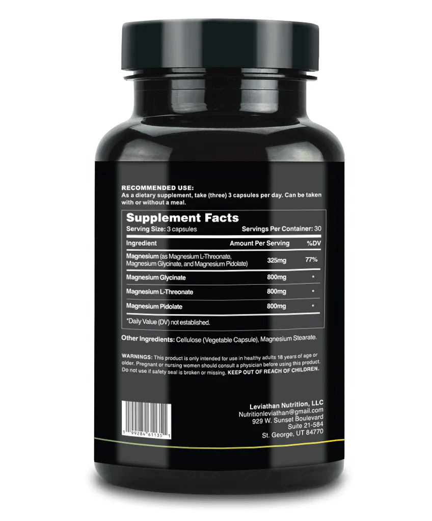 Full Spectrum Magnesium // Glycinate, Threonate, Pidolate - Essentials - Strom Sports New Zealand