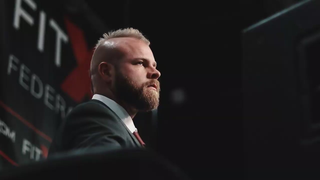 Load video: Richard Foster in Strom Hype Video discussing the Never Settle Philosophy Featured on Strom Sports Nutrition New Zealand NZ
