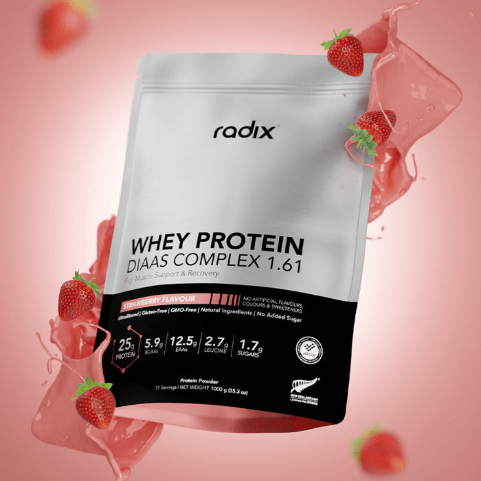 Whey Protein DIAAS Complex 1.61 (1KG) - Protein - Strom Sports New Zealand