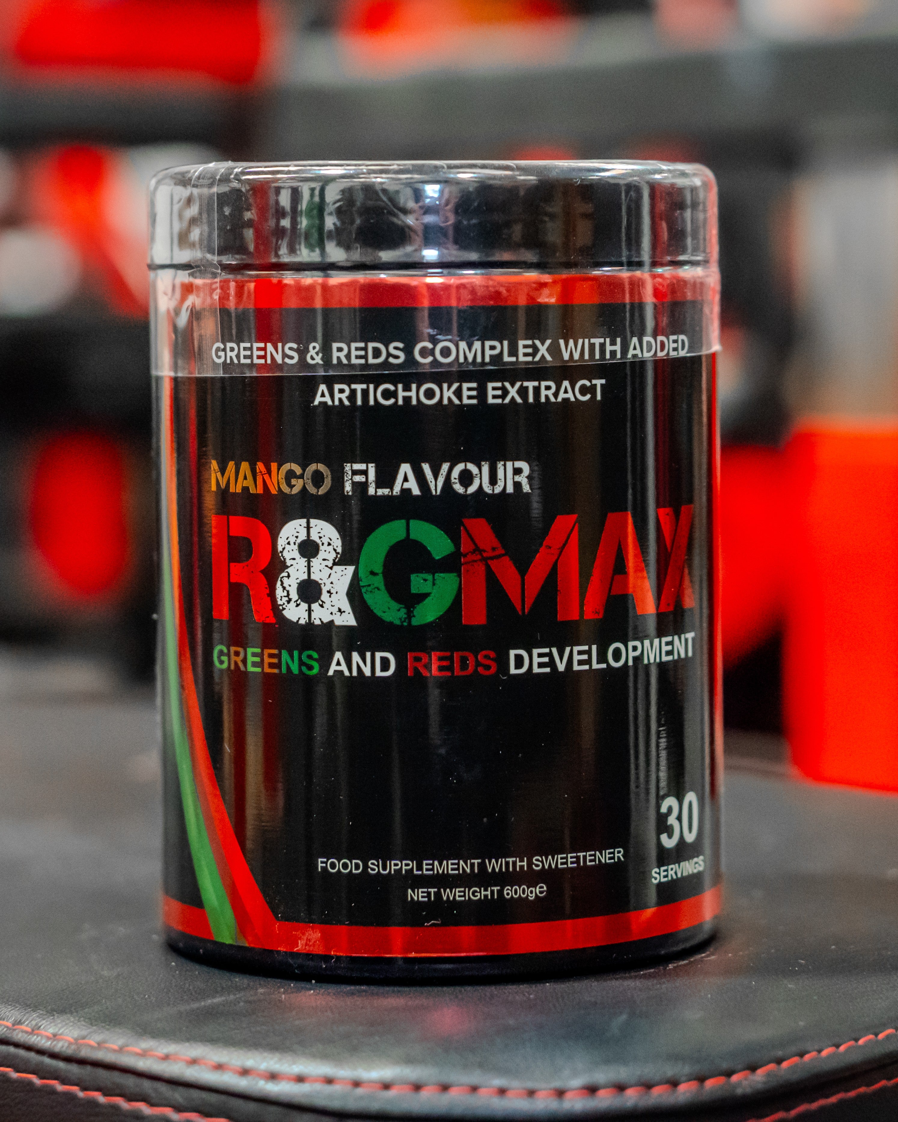 R&GMAX Mango flavour 30 servings for a complete nutrition profile, stocked by Strom Sports New Zealand 