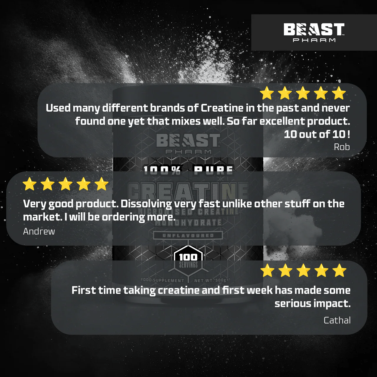 Creatine monohydrate // 500g - Strom Sports New Zealand