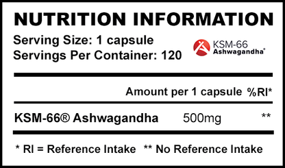 KSM - 66 Ashwagandha // Stress Support - Nootropic - Strom Sports New Zealand
