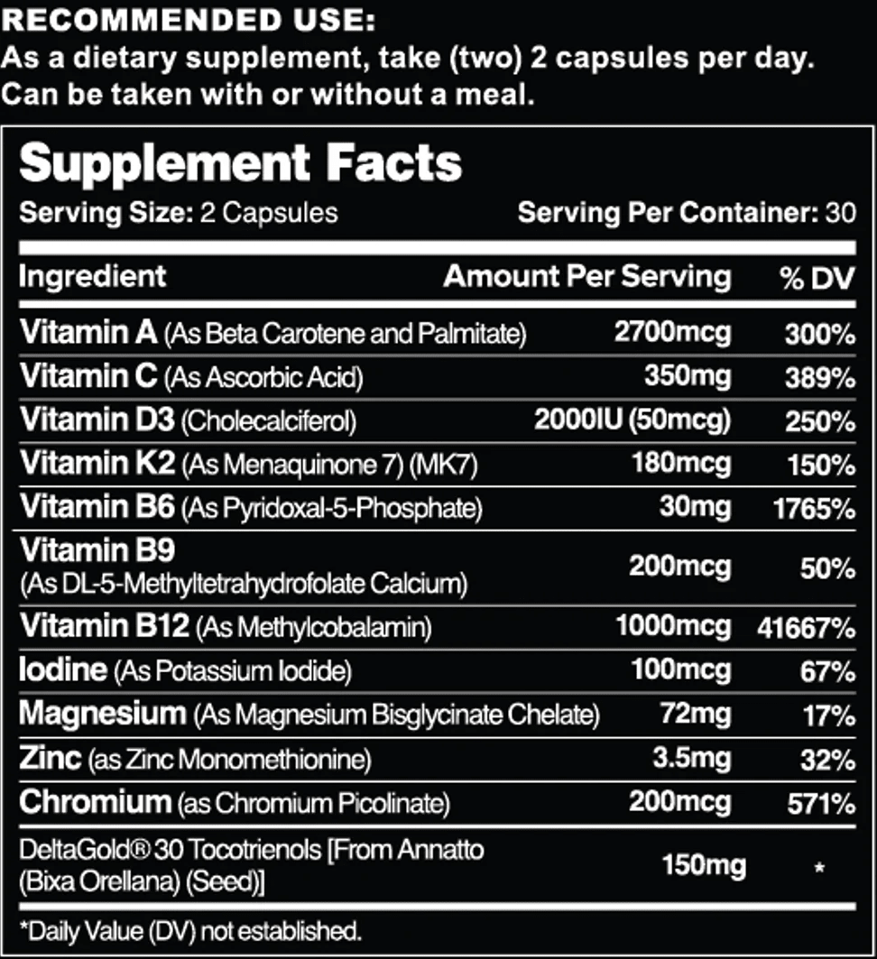 Leviathan Multivitamin - vitamin - Strom Sports New Zealand