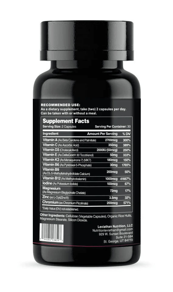 Leviathan Multivitamin - vitamin - Strom Sports New Zealand