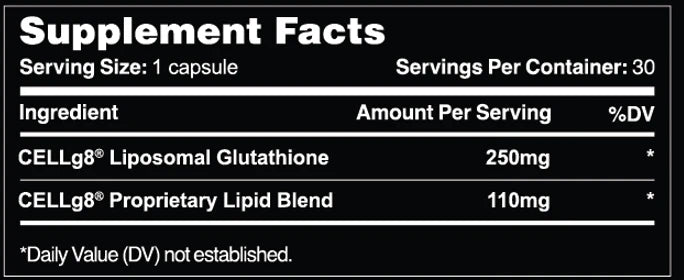 Liposomal Glutathione - Essentials - Strom Sports Nutrition