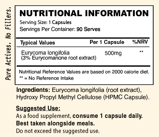 Tongkat Ali 3% Eurycomanone // Testosterone Support - Hormone Support - Strom Sports Nutrition