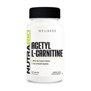 Acetyl-L-Carnitine ALCAR 500mg // 90 Capsules - Nootropic - Strom Sports Nutrition