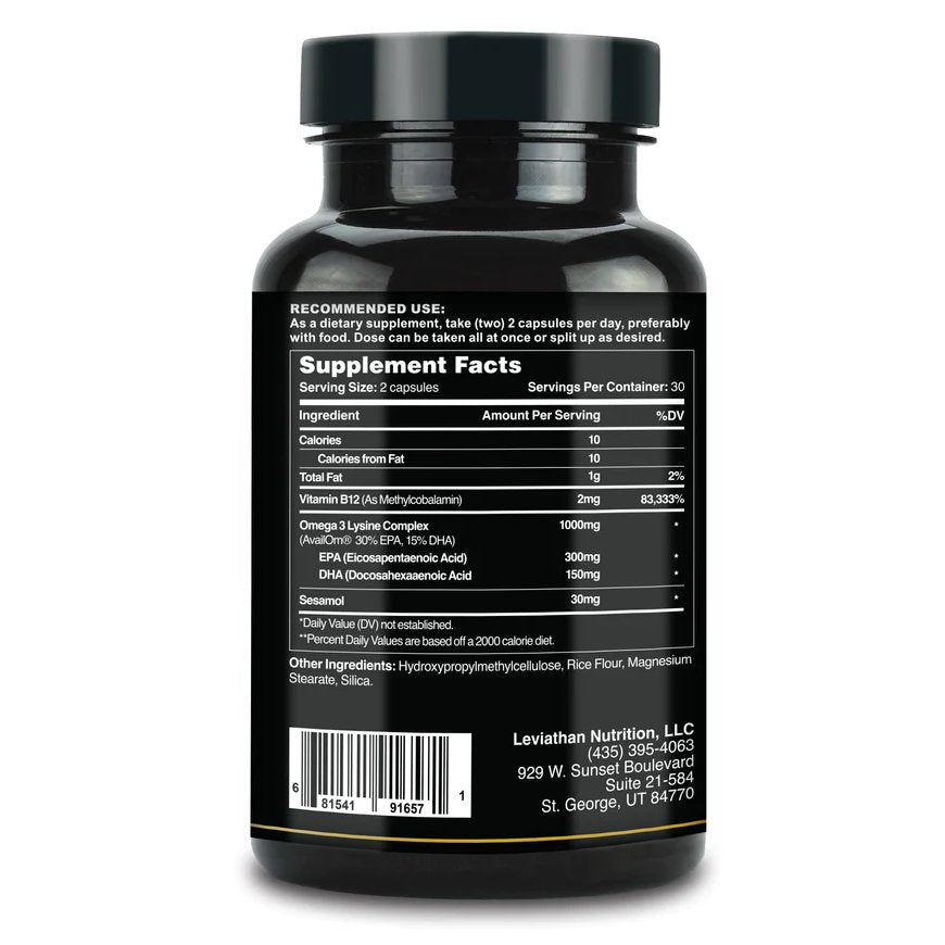 Advanced Omega 3 // 5X Bioavailable Fish Oil - Essentials - Strom Sports Nutrition