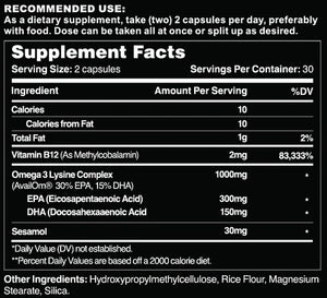 Advanced Omega 3 // 5X Bioavailable Fish Oil - Essentials - Strom Sports Nutrition