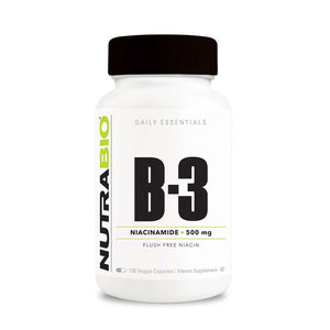 B3 Niacinamide 500mg // 120 Capsules - Essentials - Strom Sports Nutrition