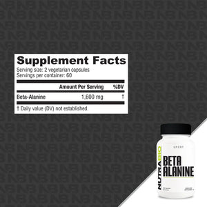 Beta Alanine // 800mg Capsules - Pre Workout - Strom Sports Nutrition