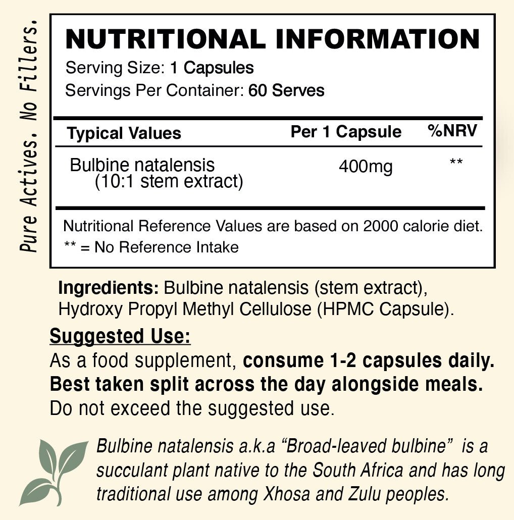 Bulbine Natalensis 10:1 // Testosterone Support - Hormone Support - Strom Sports Nutrition