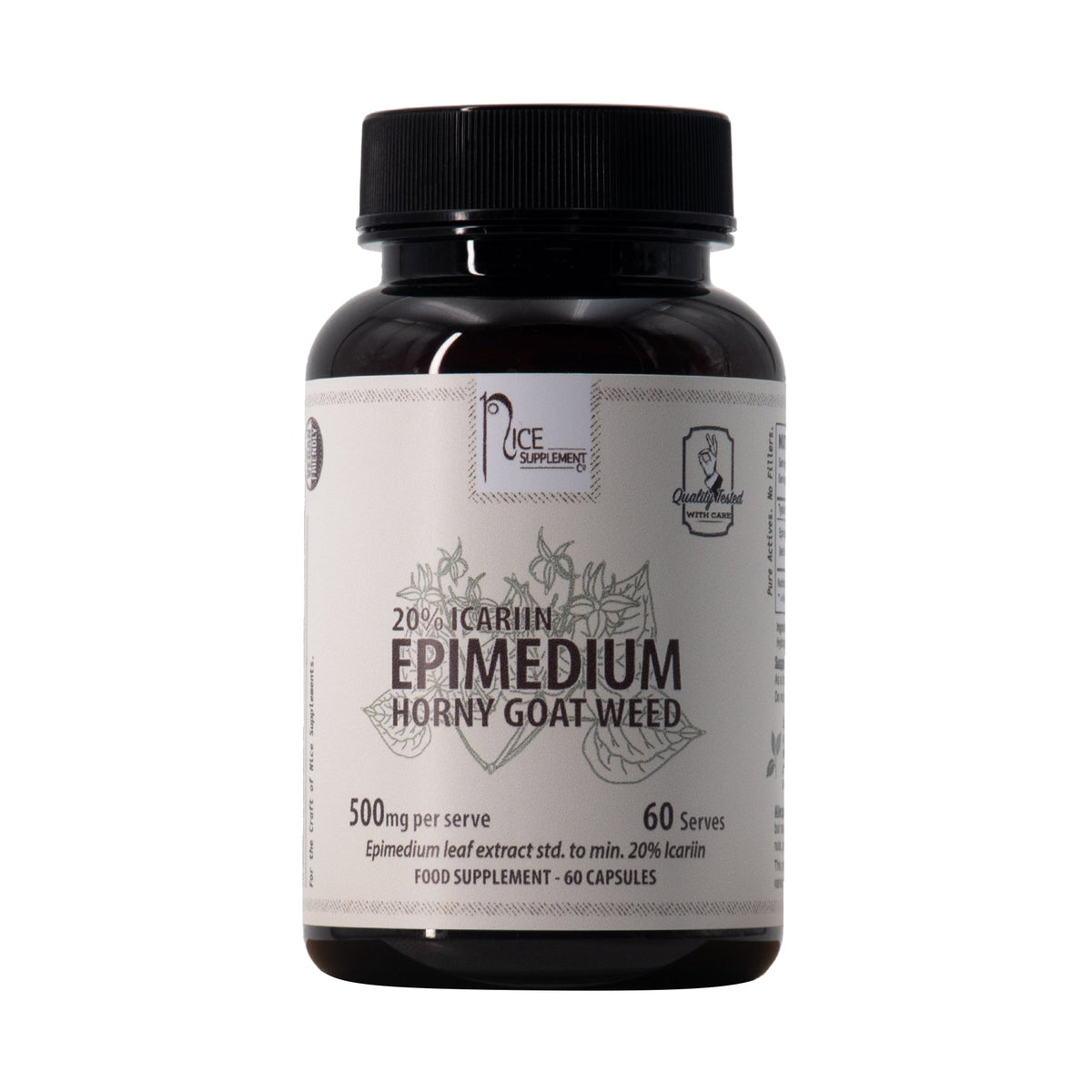 Epimedium Horny Goat Weed // Testosterone &amp; Blood Flow Support - Hormone Support - Strom Sports Nutrition