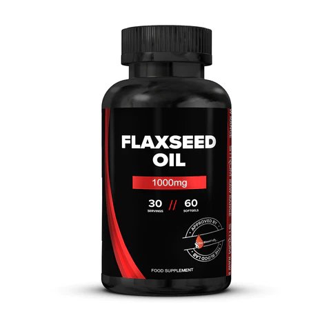 Flaxseed Oil 1000mg // 60 Softgels - Essentials - Strom Sports Nutrition