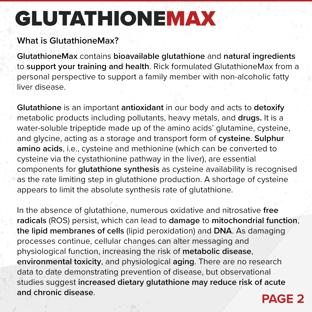 GlutathioneMAX // Liver & Antioxidant Support - Essentials - Strom Sports Nutrition