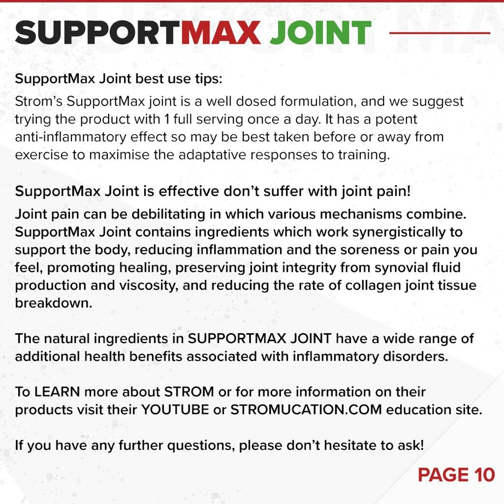 SupportMAX Joint // Anti-inflammatory, Tendons & Cartilage - Joint Support - Strom Sports Nutrition