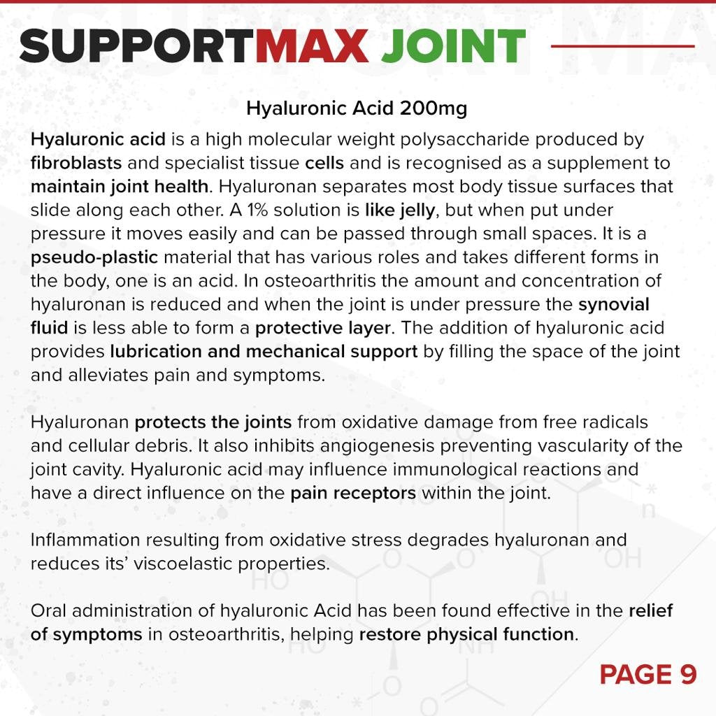 SupportMAX Joint // Anti-inflammatory, Tendons & Cartilage - Joint Support - Strom Sports Nutrition