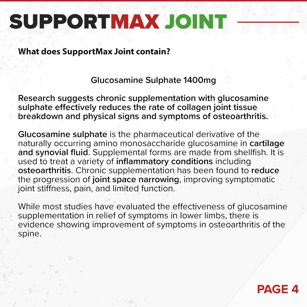 SupportMAX Joint // Anti-inflammatory, Tendons & Cartilage - Joint Support - Strom Sports Nutrition