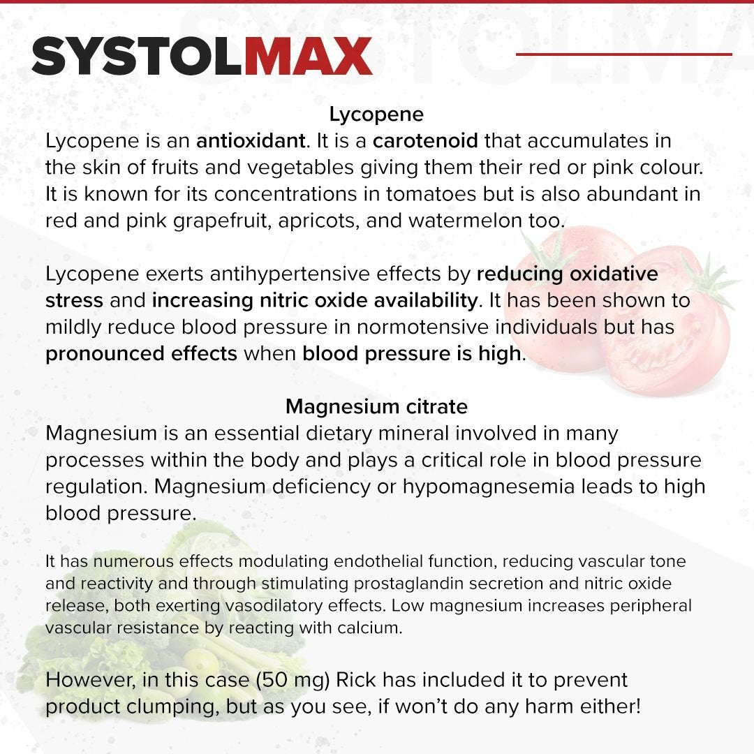 SystolMAX // Blood Pressure Support - Essentials - Strom Sports Nutrition