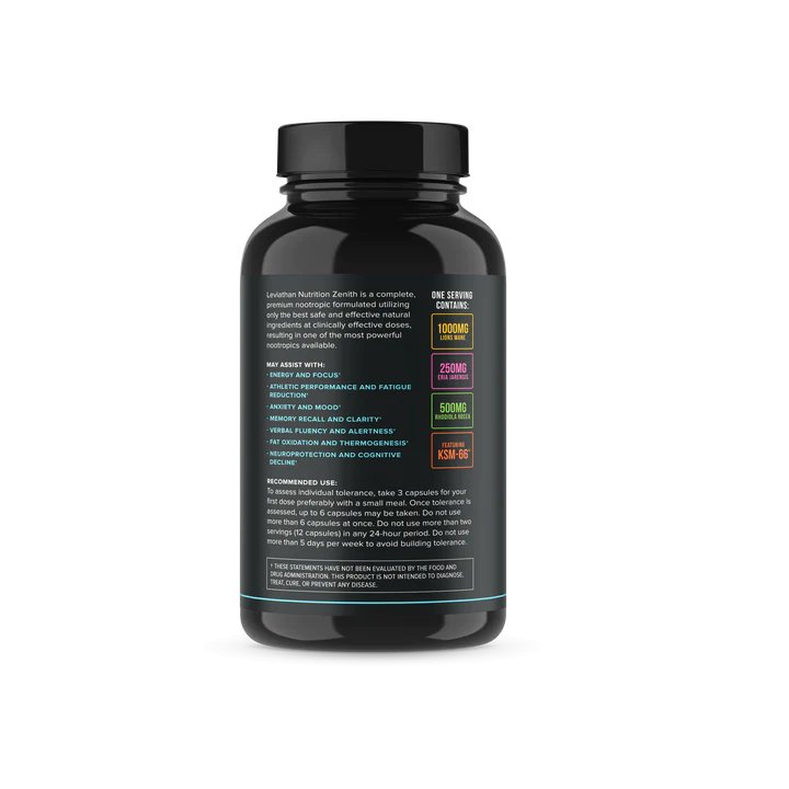 Leviathan Nutrition Zenith Focus Nootropic Supplement Strom